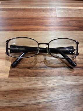 Legacy Lane 24 Brown Eyeglasses Glasses Frames Rectangular Metal  54-17-135